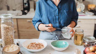 Woman preparing breakfast