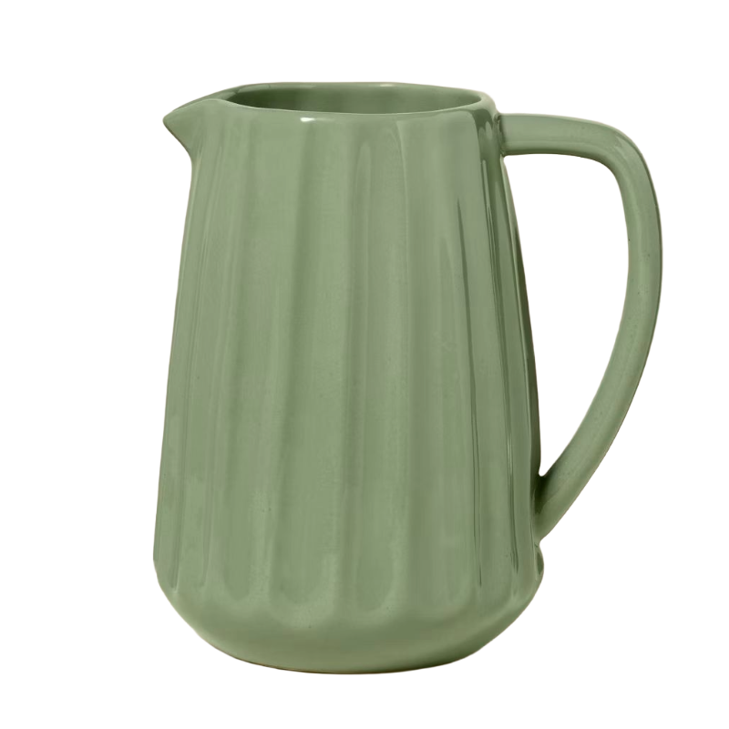 Hearth &amp;amp; Hand with Magnolia, 65 fl oz Stoneware Beverage Pitcher Green