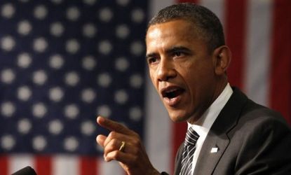 President Obama says an unstable Europe is the cause of America's stunted economic recovery.