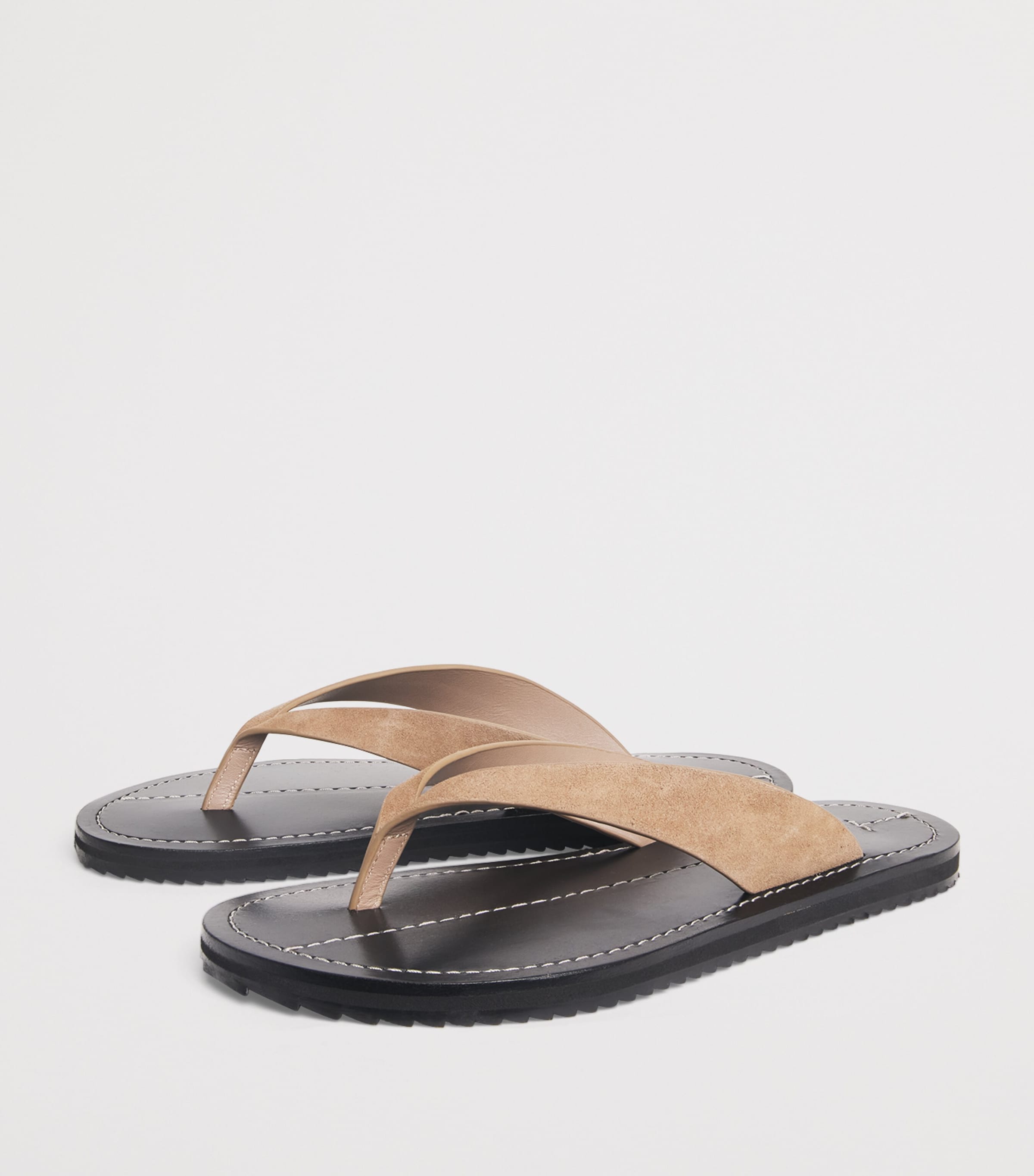 Suede Flora Flip Flops
