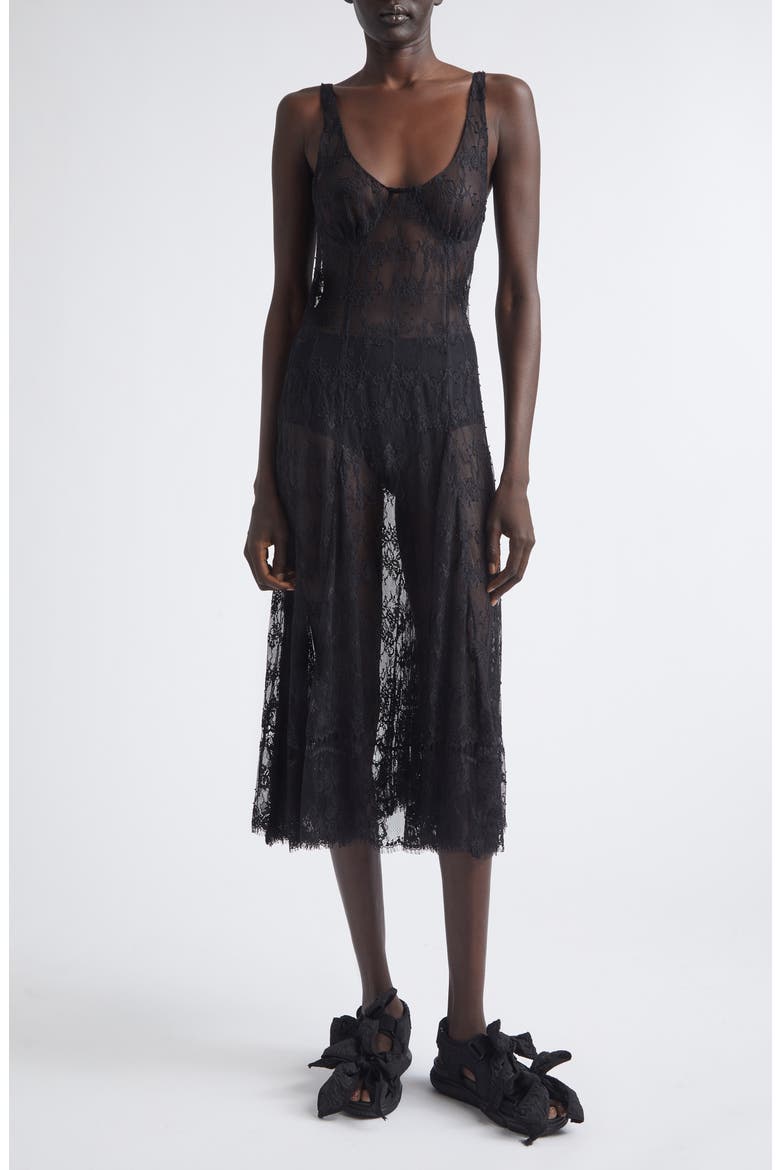 Pamela Sheer Lace Slipdress