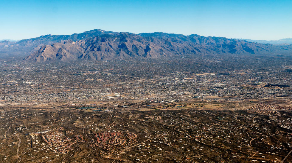 Tuscon, Arizona with the Santa Catalina Mountains