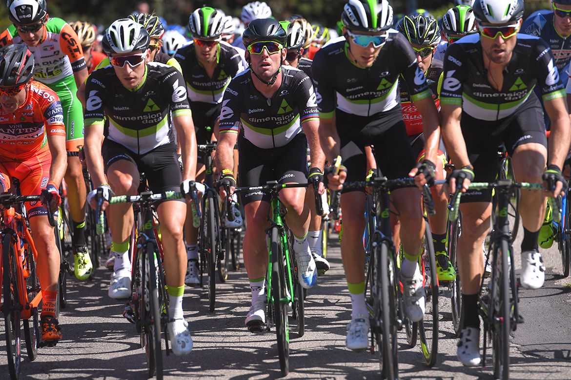 Mark Cavendish in the bunch