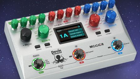 Mooer Ocean Machine II on a night sky