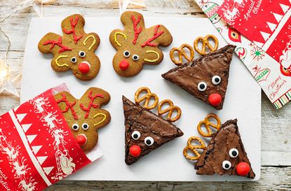 Reindeer gingerbread and brownies