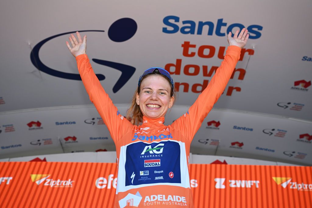 Sarah Gigante (AG Insurance-Soudal) is the overall winner of the 2024 Women’s Tour Down Under