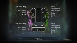 Unravel Two Nintendo Switch control layout