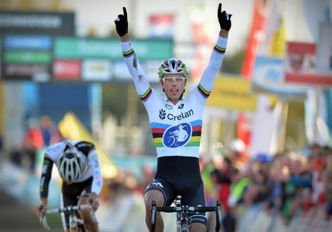 The thrill of victory for world champion Sven Nys and the agony of defeat for runner-up Niels Albert at the 2013 edition of Superprestige Zonhoven