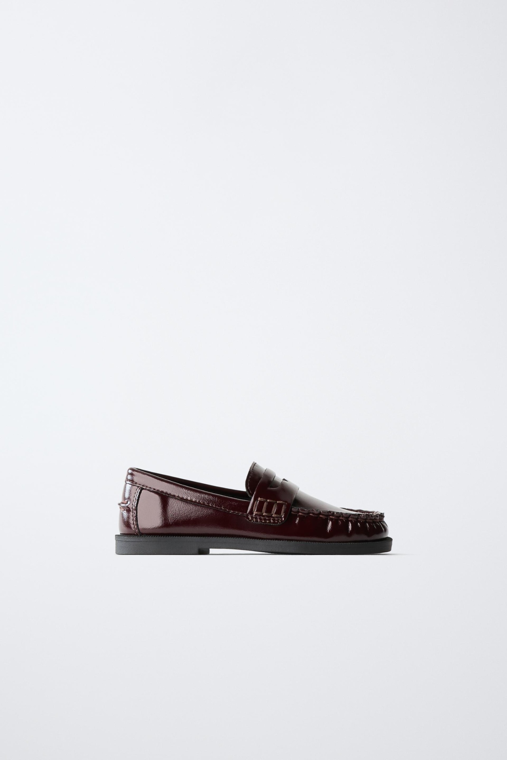 Classic Penny Loafers - Burgundy Red - 7 (5.6 Inches)