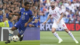 Raheem Sterling och Olivier Giroud inför Chelsea – Milan