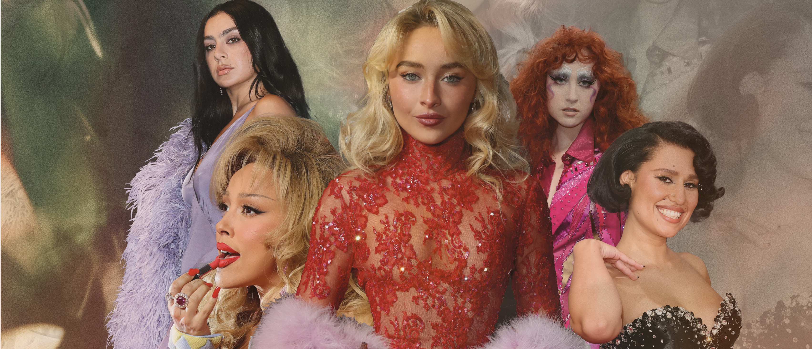 Charli XCX, Doja Cat, Sabrina Carpenter, Chappell Roan and Raye