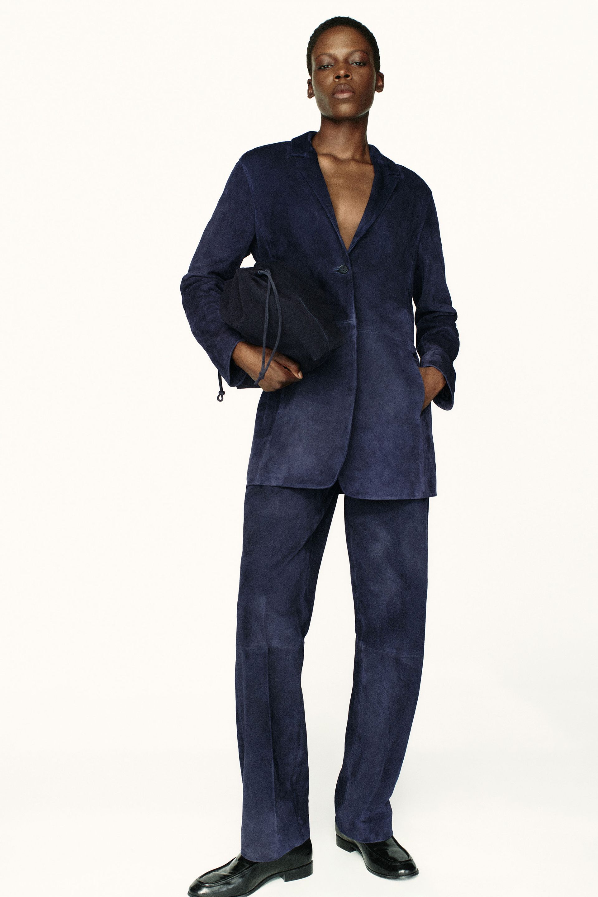 Fluid Straight-Leg Pants