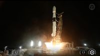 A SpaceX Falcon 9 rocket launches the COSMO-SkyMed Second Generation mission for the Italian Space Agency and the Italian Ministry of Defence from California on Jan. 2, 2026.
