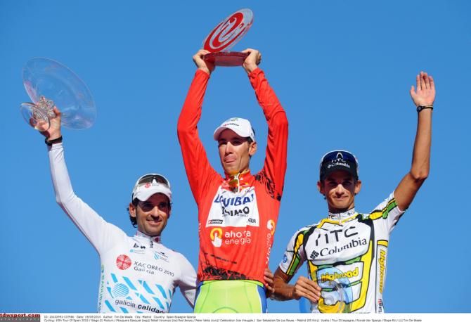 The 2010 Vuelta a Espa&ntilde;a podium