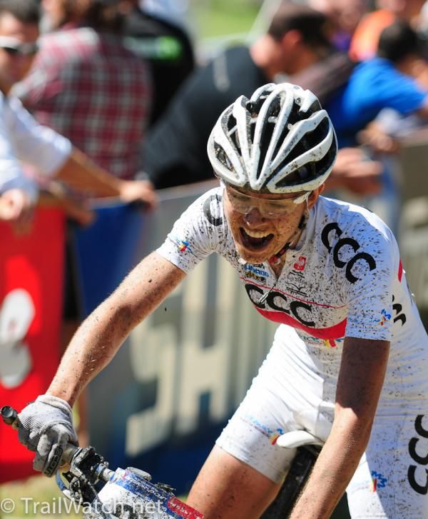 Maja Wloszczowska (CCC Polkowice) was thrilled with her victory