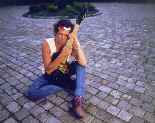 Keith Richards at his home in 1992 in Connecticut (Photo by Paul Natkin/WireImage)