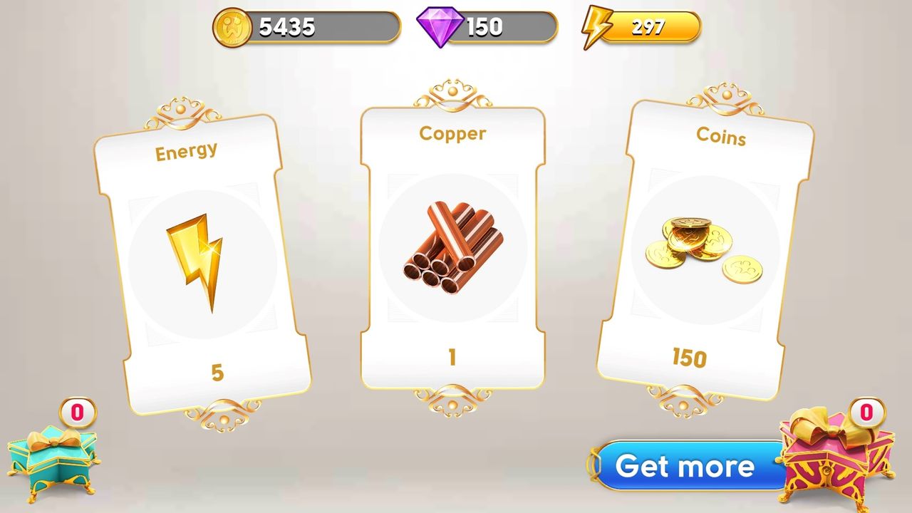 Loot acquired from loot boxes to customize and upgrade your estate in June's Journey.