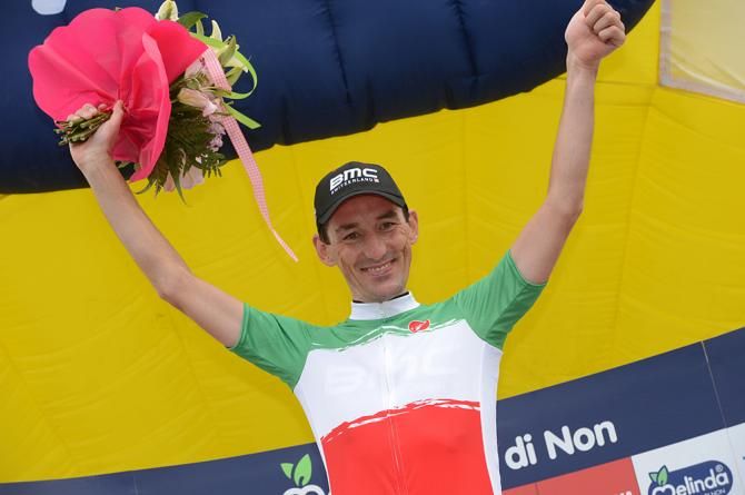 Marco Pinotti (BMC) celebrates his sixth career title