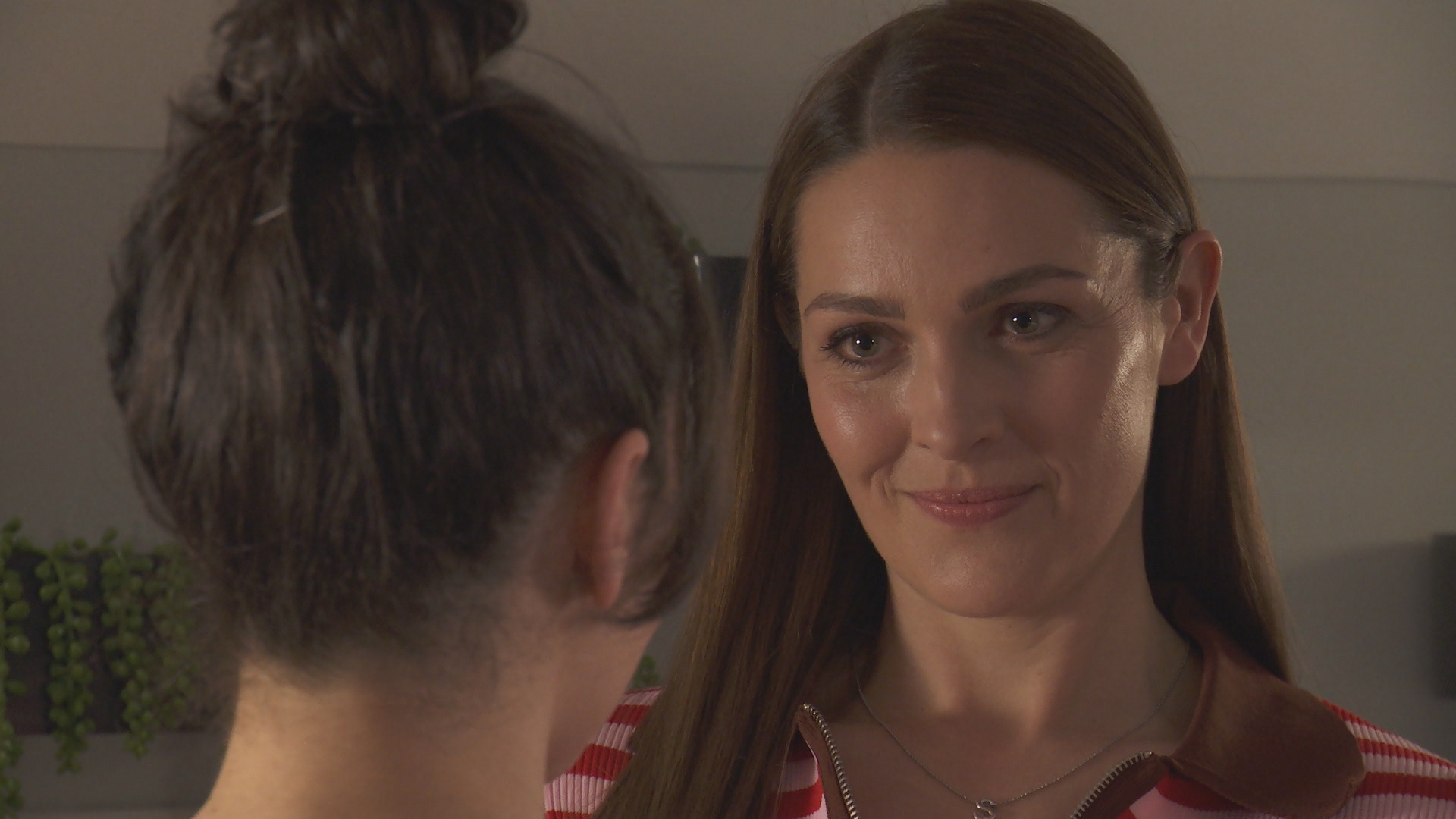 Sienna Blake listening to Cleo McQueen.