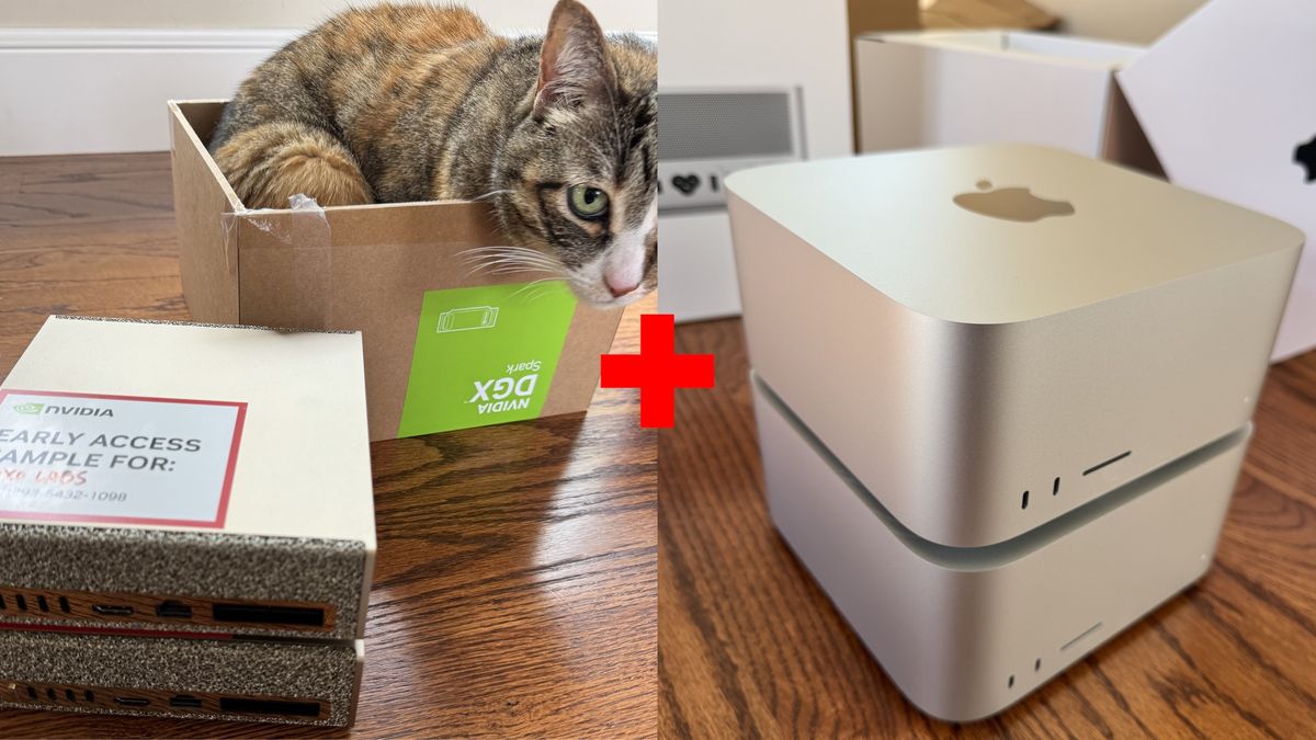 Two Nvidia DGX Spark systems fused with M3 Ultra Mac Studio to deliver 2.8x gain in AI benchmarks — EXO Labs demonstrates disaggregated AI inference serving