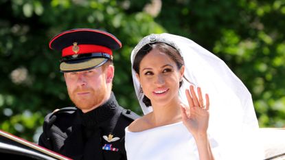 Meghan Markle on her wedding day with Prince Harry