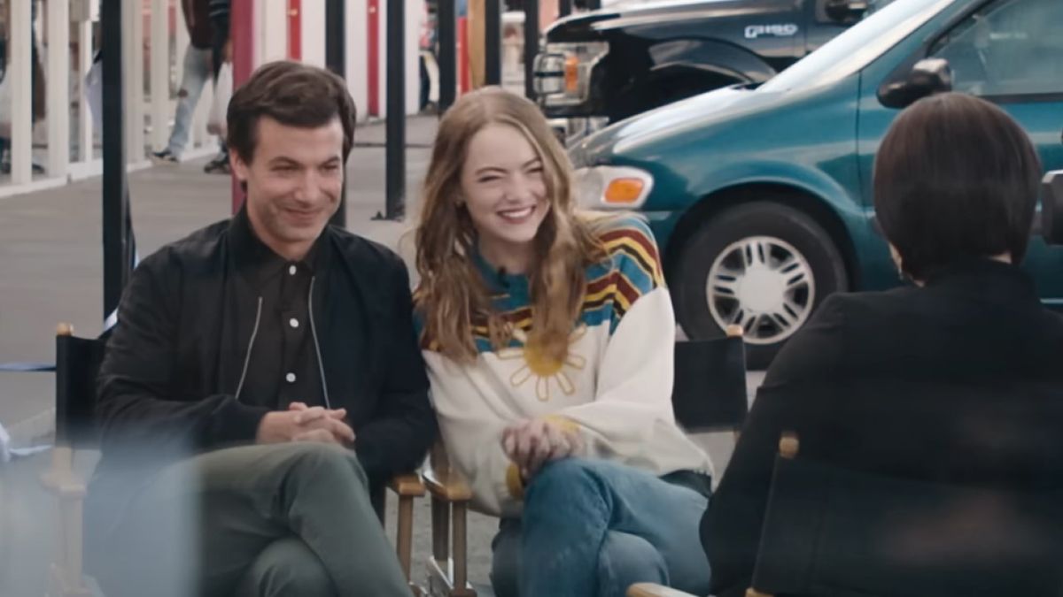 Emma Stone and Nathan Fielder in The Curse.