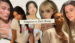 Internet beauty aesthetics collage