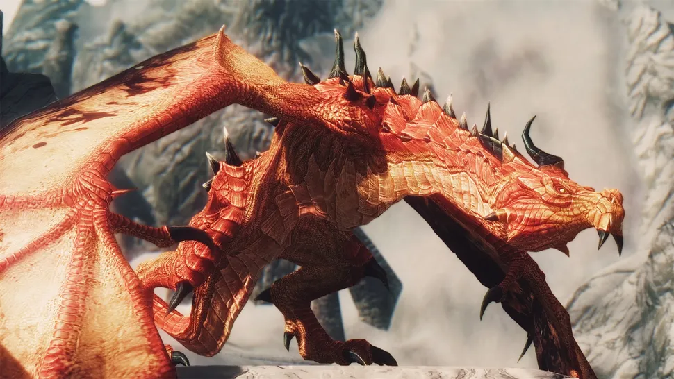 Мод Skyrim Special Edition - Разнообразные драконы