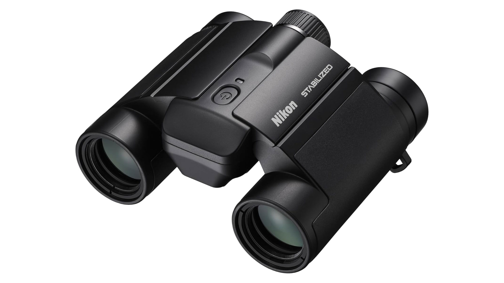 The Nikon S 12x25 binoculars on a white background.