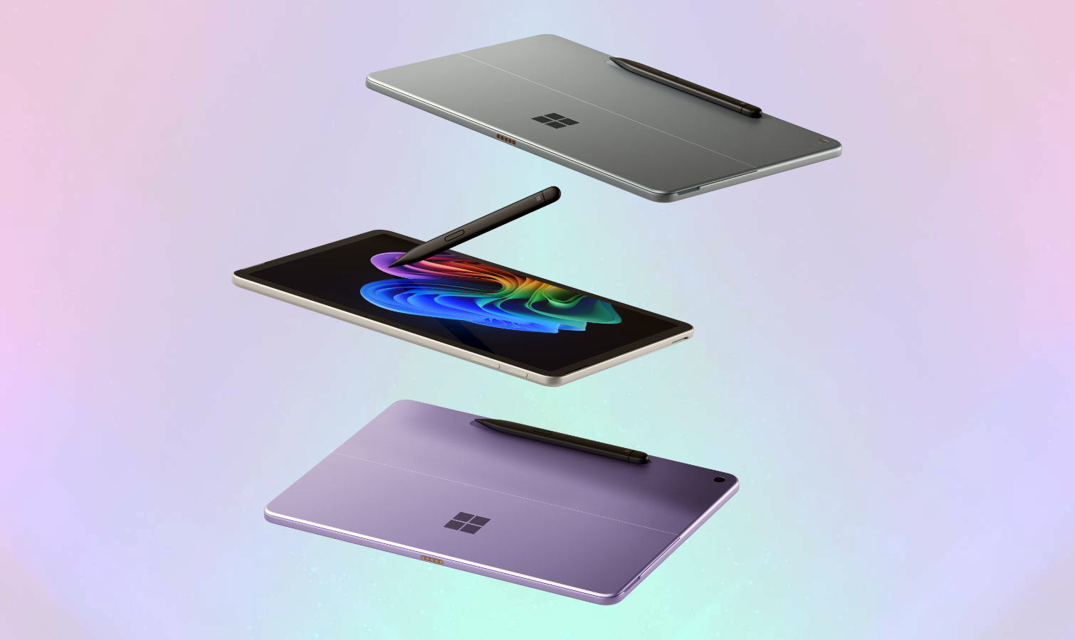 Surface Pro 11 (12-inch) on a purple background