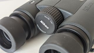 Close-up of the Prostaff P7 binoculars