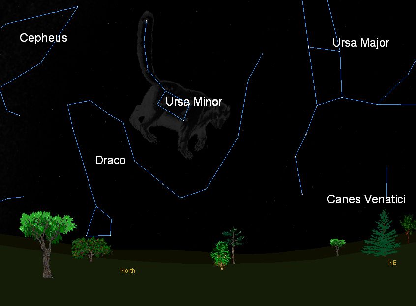 ursid meteor shower ursa minor 2011