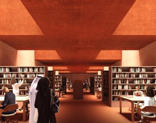 Library at Africa Institute by David Adjaye
