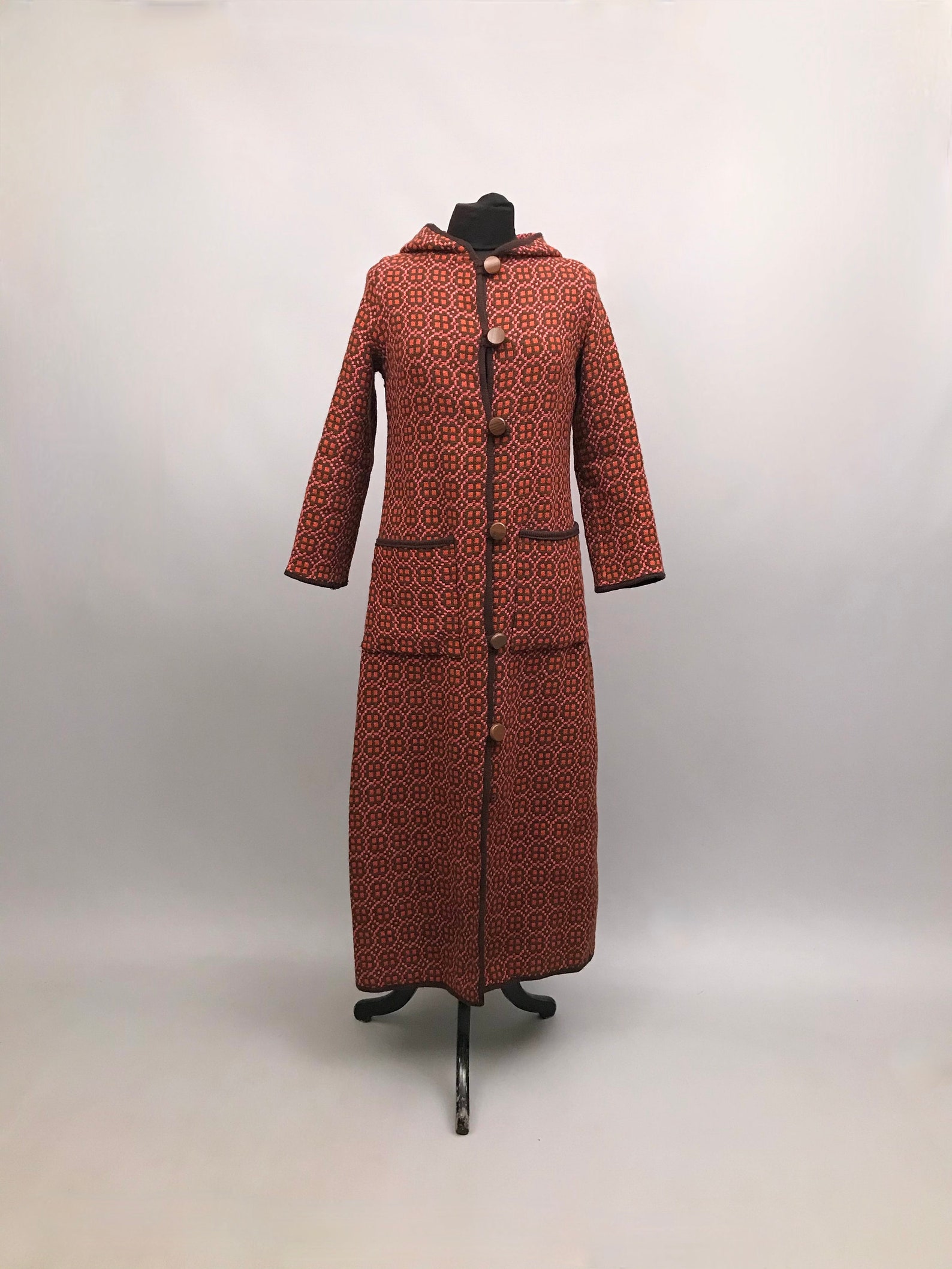 Cha Cha Cha Store, Vintage Welsh Tapestry Hooded Coat