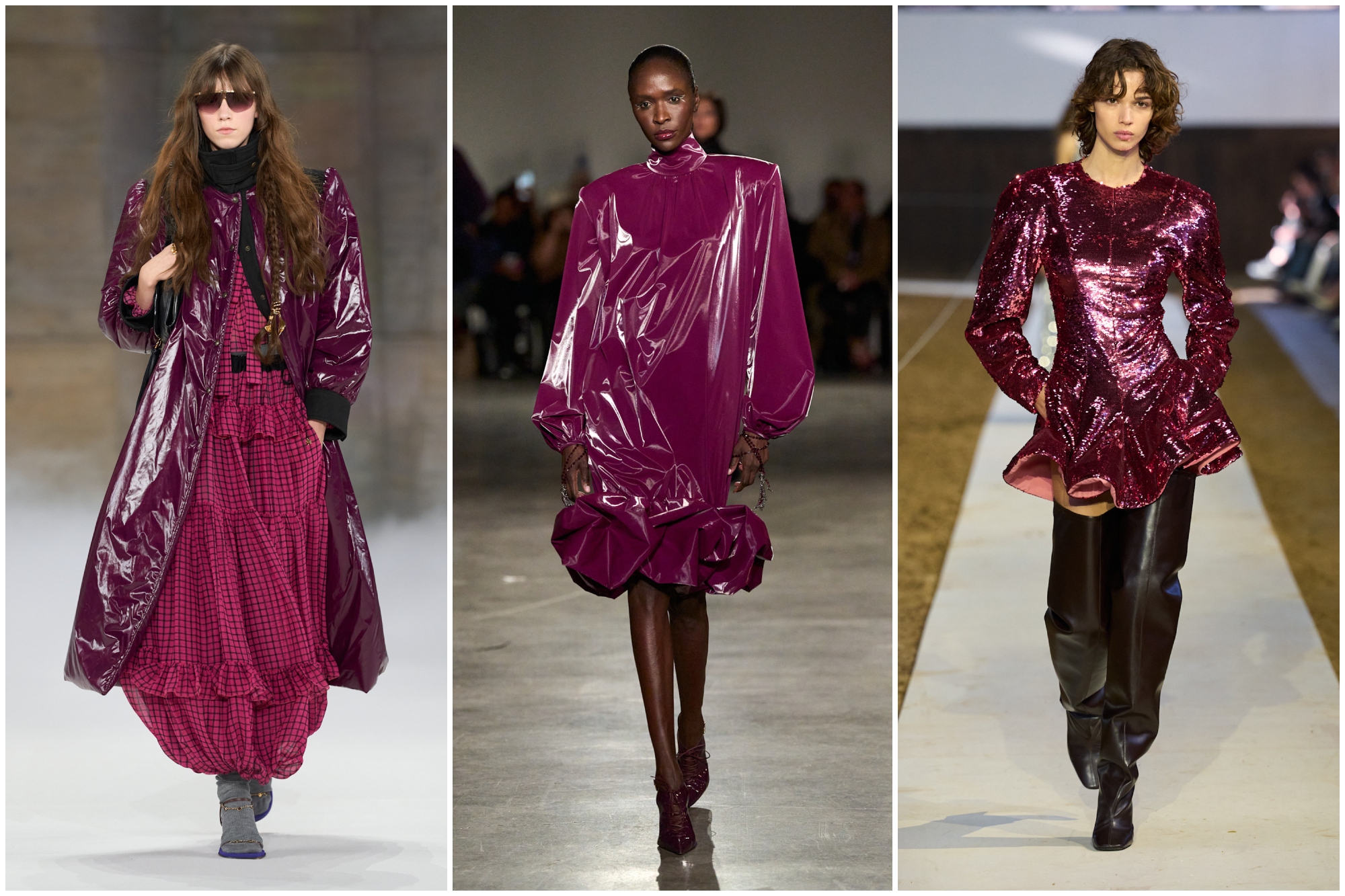 magenta on the fall 2026 runways of chloe, sergio hudson, and stella mccartney