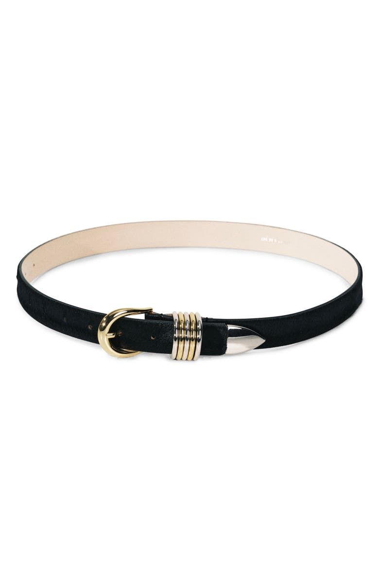 D&eacute;hanche Hollyhock Genuine Calf Hair Belt