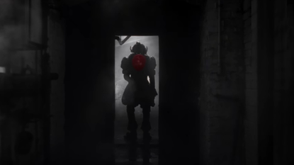 Bill Skarsgard as Pennywise the Dancing Clown in It: Welcome to Derry