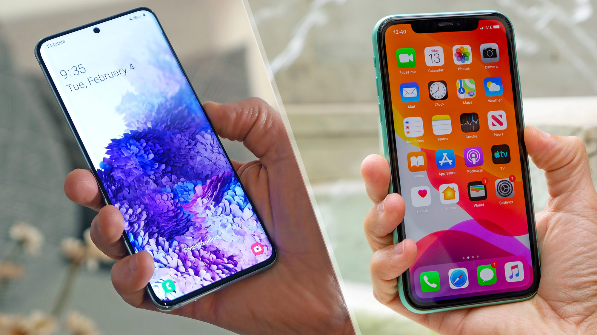 compare iphone 11 and samsung s20 fe