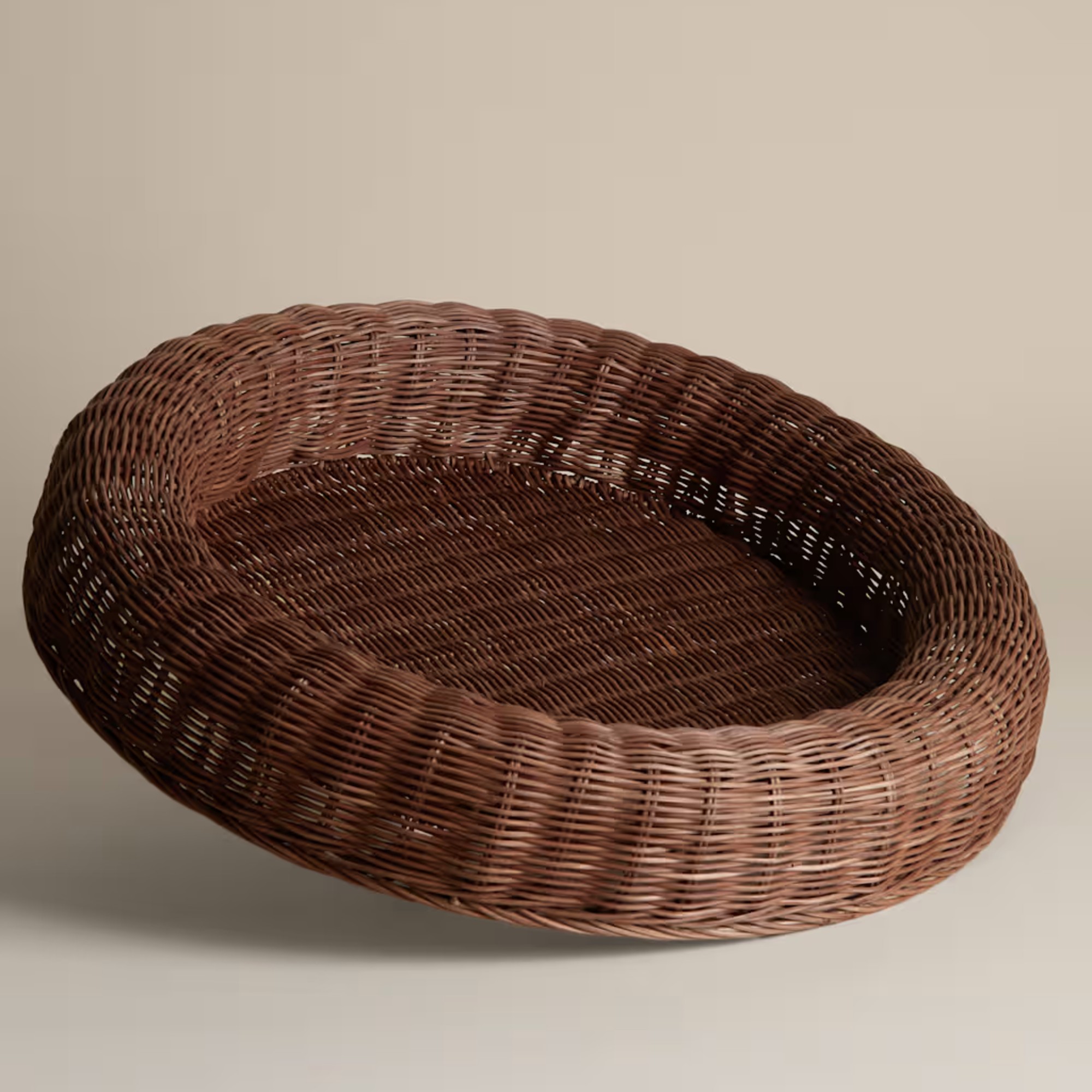 M&amp;amp;S Rattan Large Round Coffee Table Tray