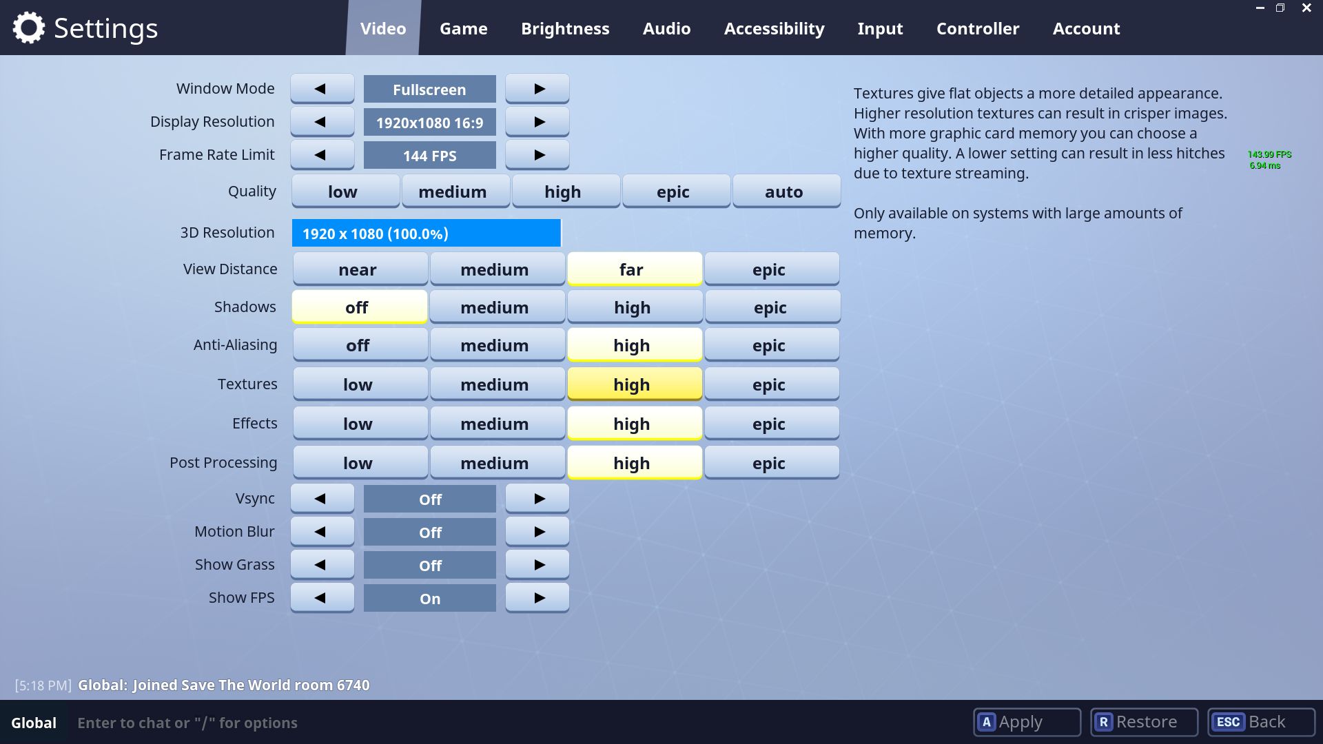 Graphics and Rendering Settings - Get Maximum Fortnite Performance ...