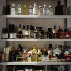 fragrances on shelves