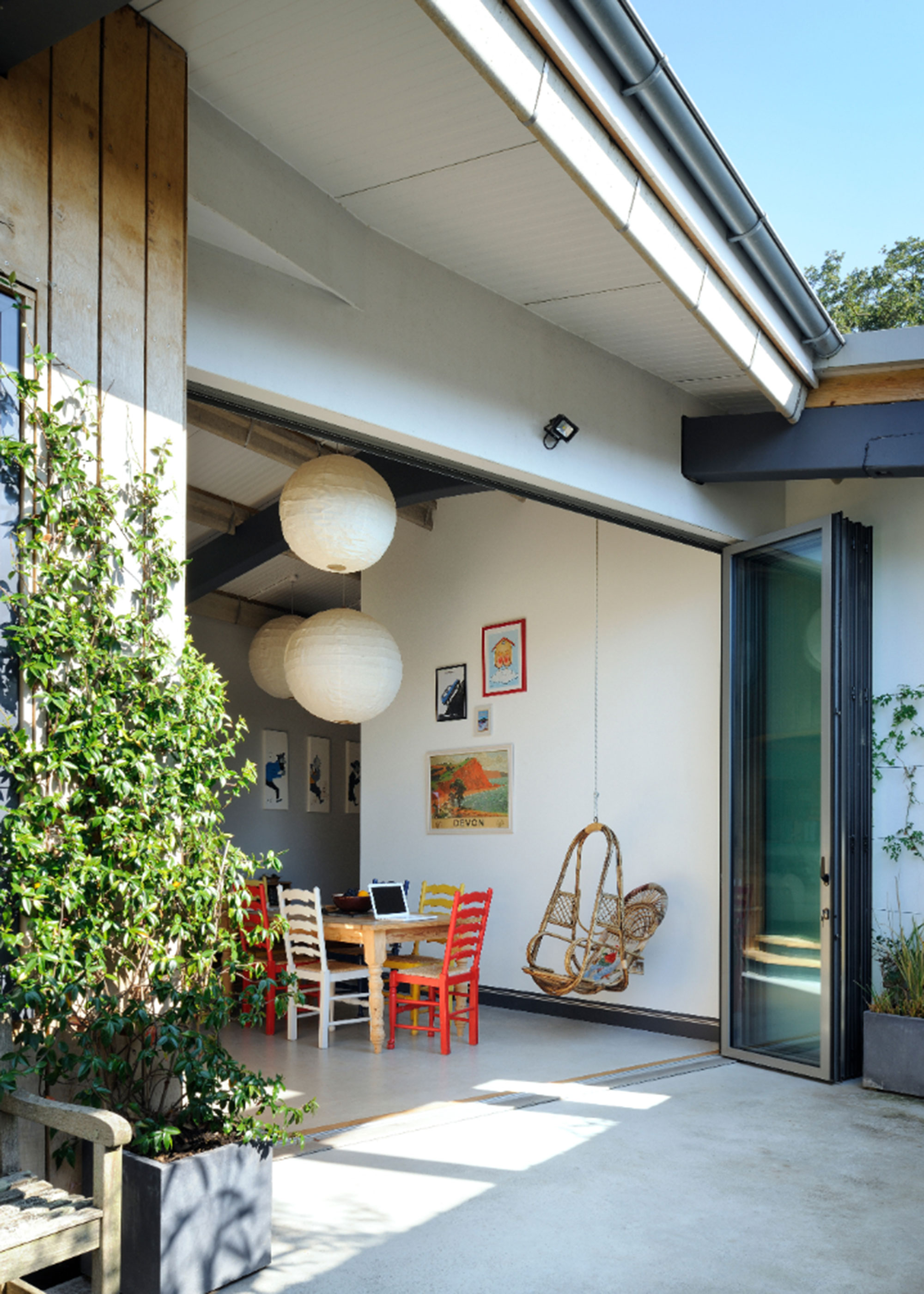 playroom extension with bifold doors and level threshold
