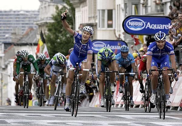 Looks a lot like Tornado Tom thought he had it won, but Steegmans ended up on the podium.