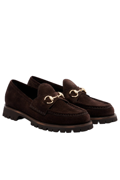 Gucci, Sylke Horsebit Suede Loafers