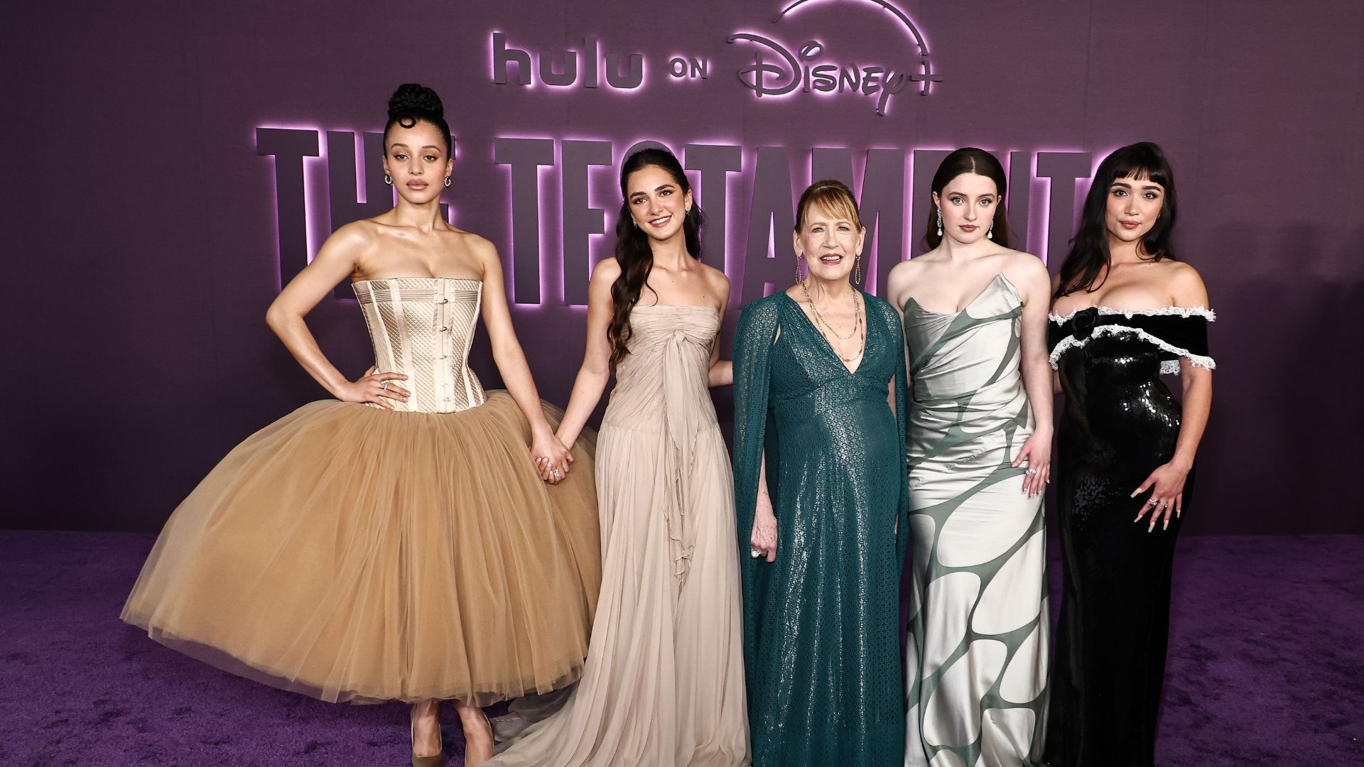 Chase Infiniti, Mattea Conforti, Ann Dowd, Lucy Halliday and Rowan Blanchard for The Testaments