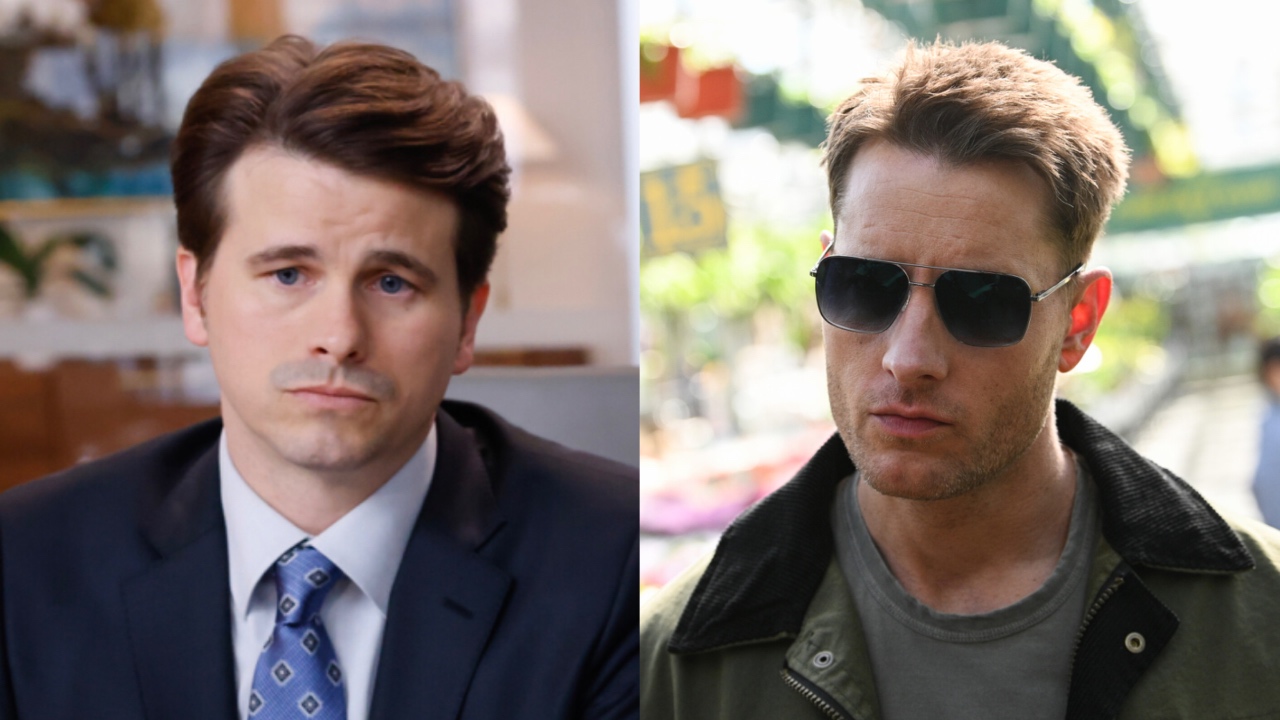 Jason Ritter as Julian in Matlock Season 1 and Justin Hartley as Colter Shaw in Tracker Season 2