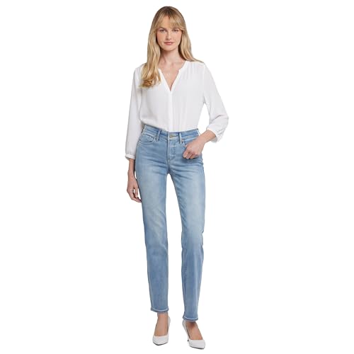 Nydj Womens Marilyn Straight Denim Jeans, Biscayne, 8 Us