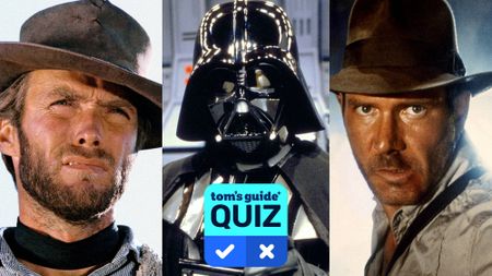 Clint Eastwood in "The Good, the Bad and The Ugly," David Prowse as Darth Vader in "Star Wars - Return of the Jedi," and Harrison Ford in "Indiana Jones and the Temple of Doom"