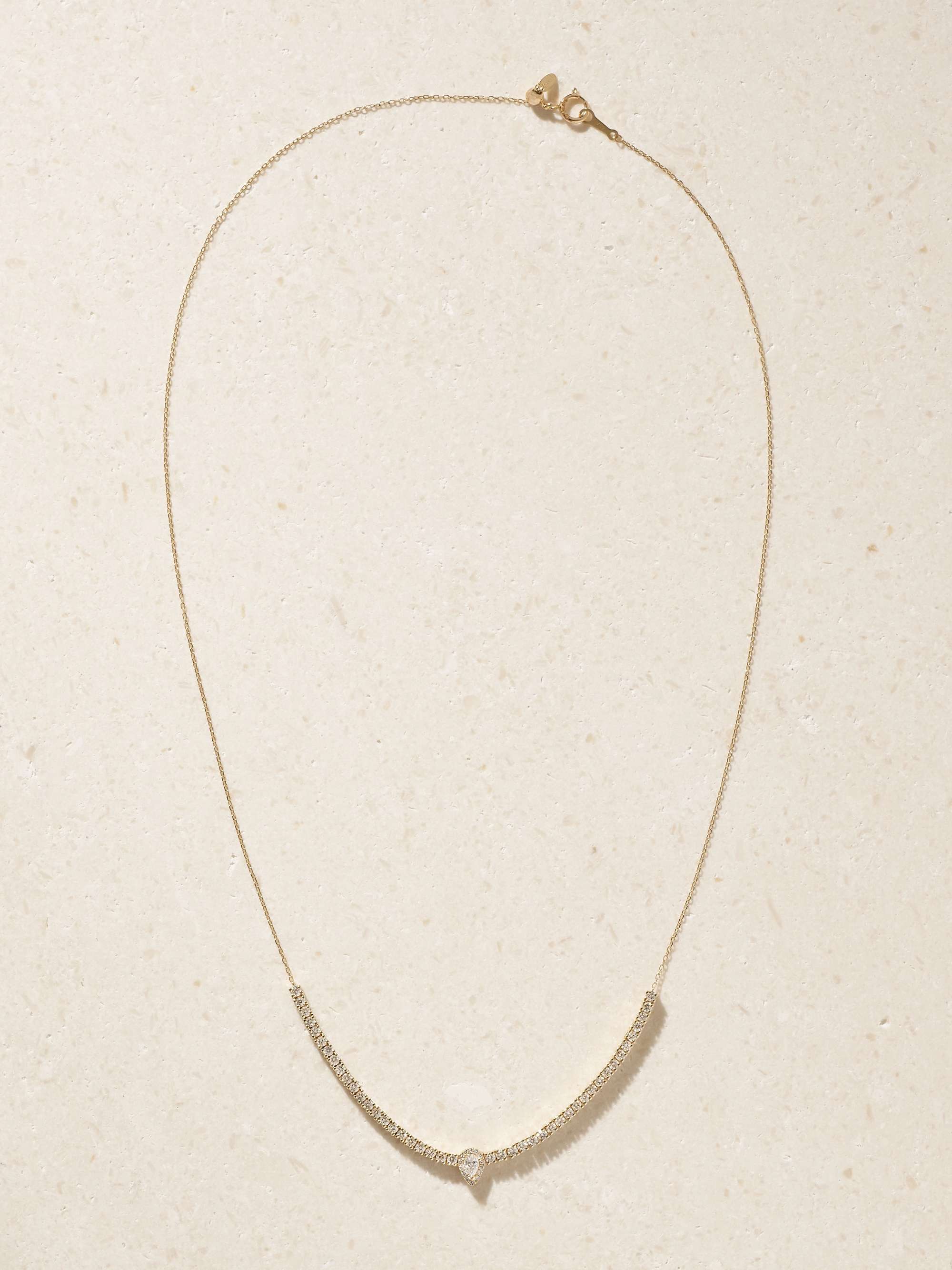 18-Karat Gold Diamond Tennis Necklace