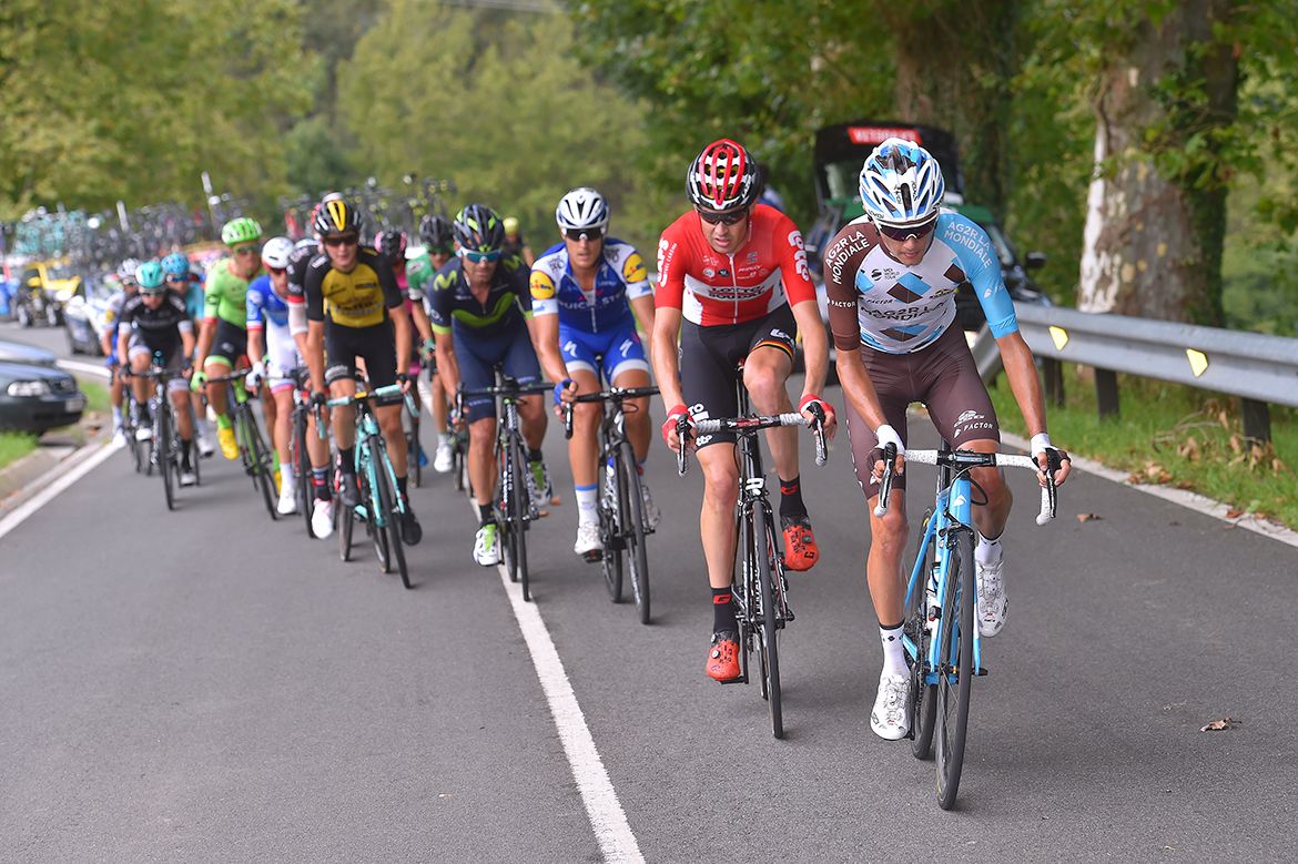 Alexis Gougeard (AG2R La Mondiale) at the front